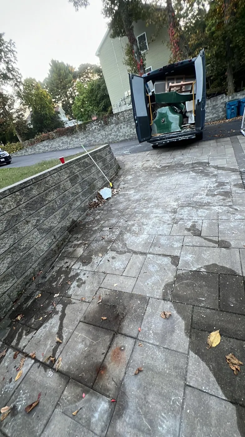 Driveway after removal